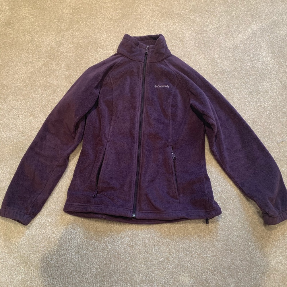 Columbia XS Purple Fleece Zip-Up Jacket